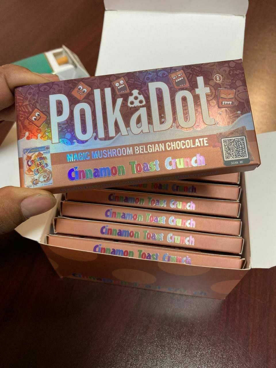 PolkaDot Mushroom Chocolate Bars