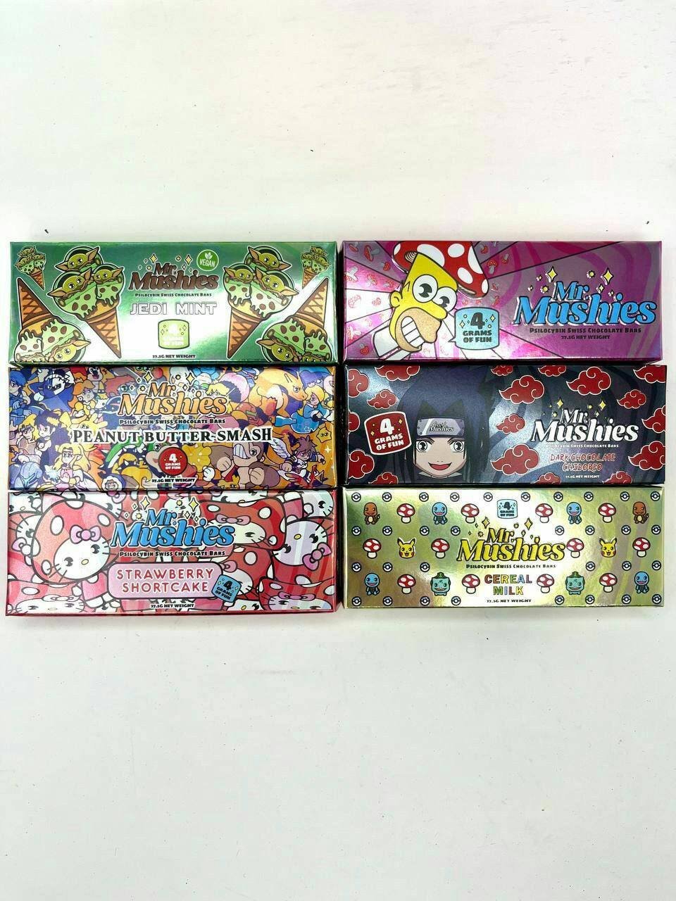 Mr Mushies Mushroom Chocolate Bars